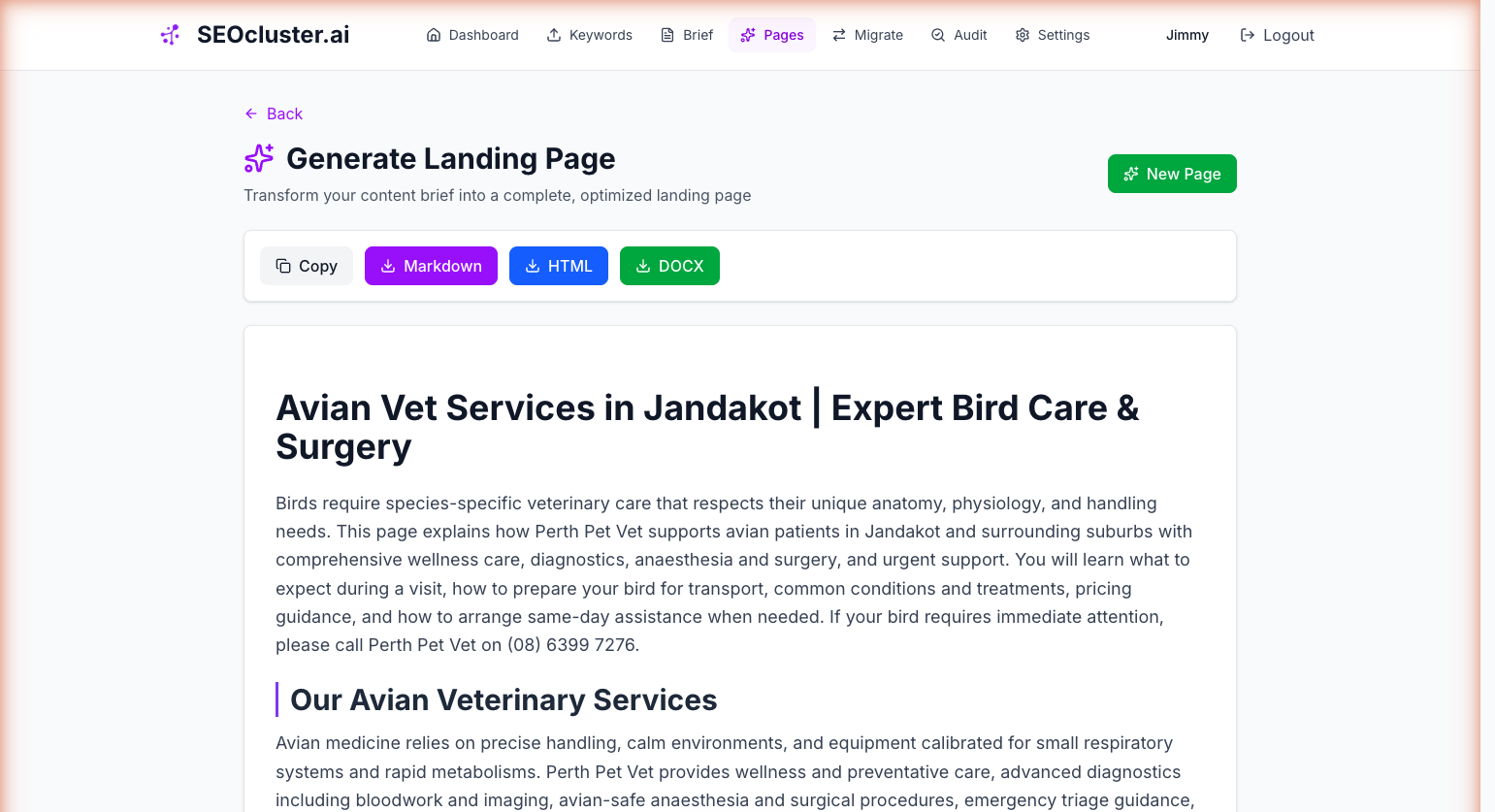 Publish-ready SEO landing page generated from a content brief in editable Word and Markdown formats.